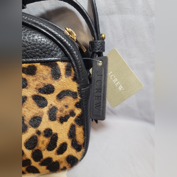 J. Crew leopard calf hair Devon Camera Bag - Picture 8 of 16